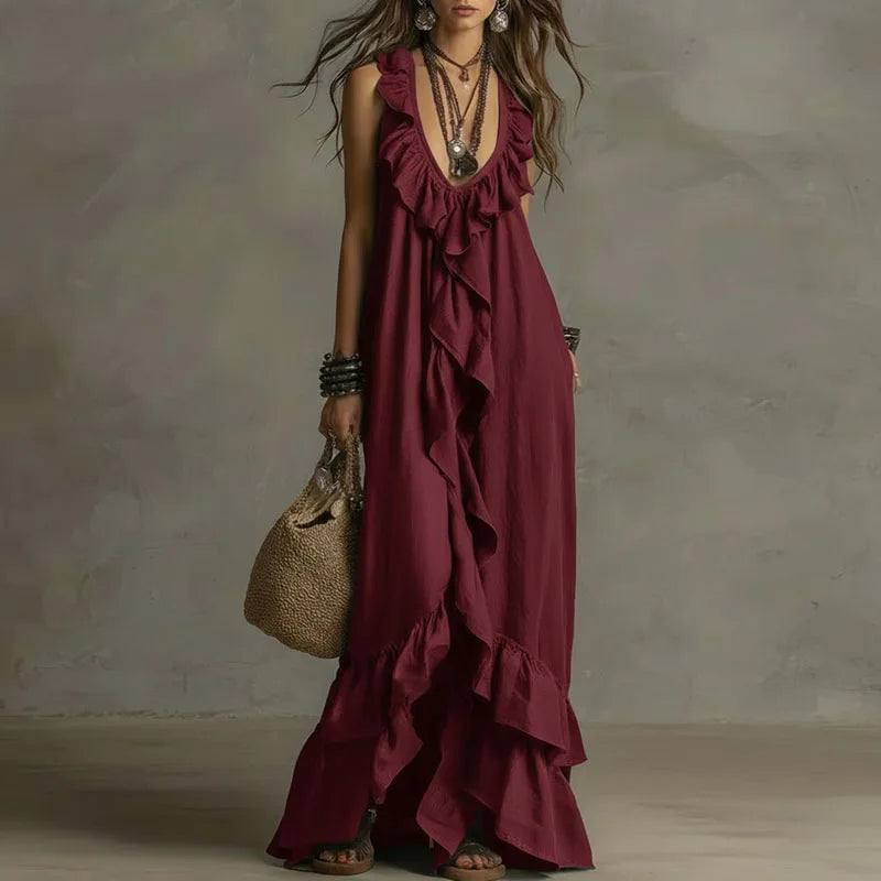 Fabiana - Vestido boho con volantes