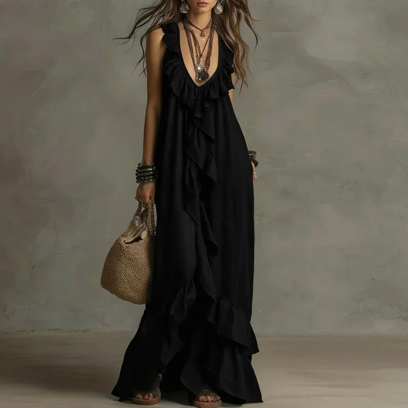 Fabiana - Vestido boho con volantes