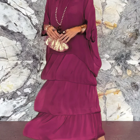 Lucille - Elegante vestido maxi vaporoso