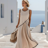 Noëlle | Maxikleid mit ärmellosem Design