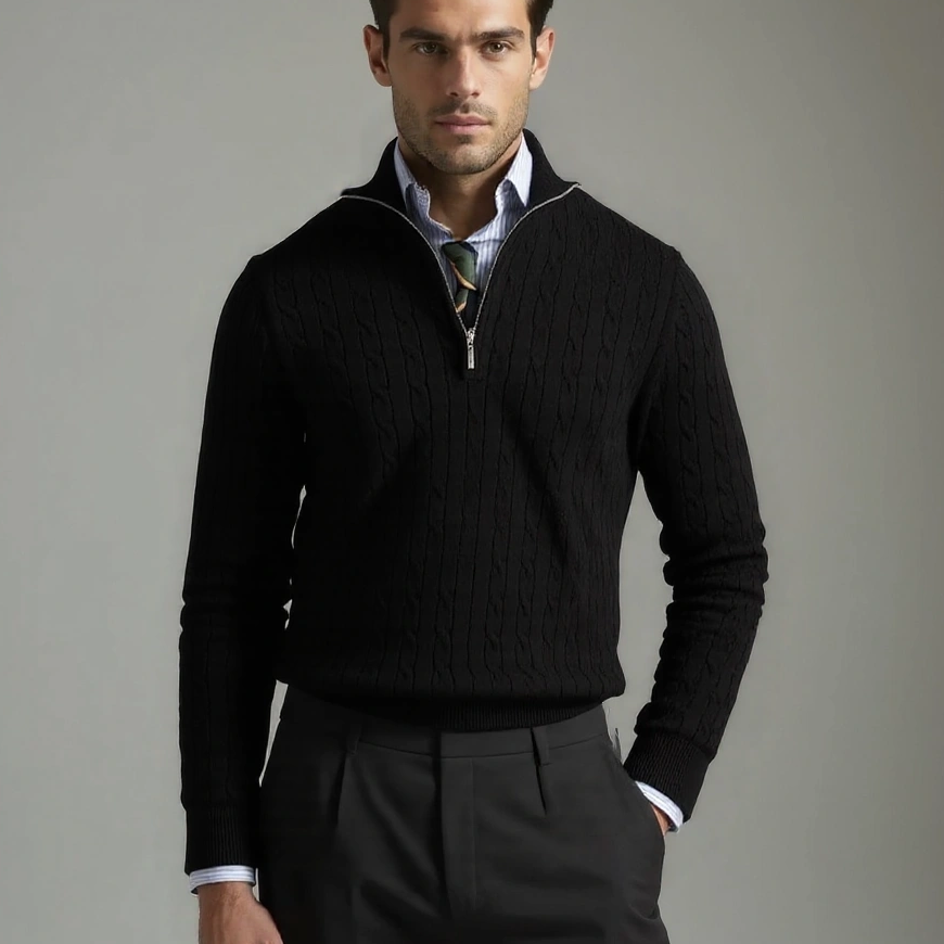 Tobias™ | Suéter con Cremallera y Patrón