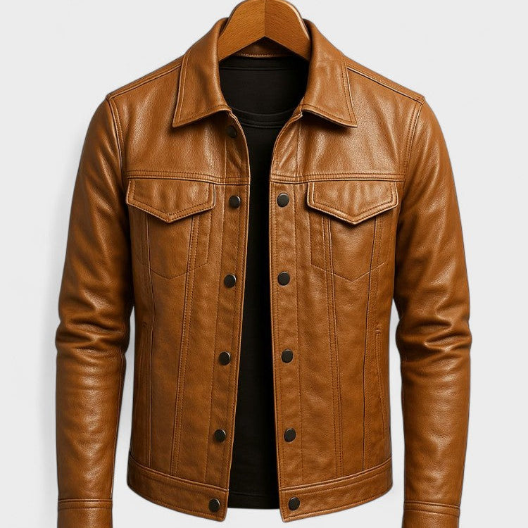 Ulrik™ | Abrigo de moto de cuero premium