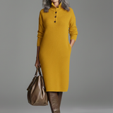 Britt | Šik rebrasta midi haljina