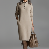 Britt | Šik rebrasta midi haljina