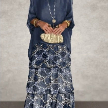 Lucille - Elegante vestido maxi vaporoso