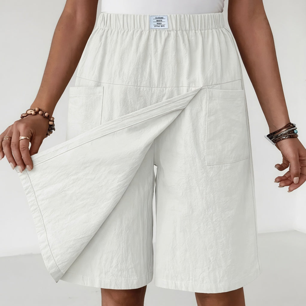 Libertine - Pantalones cortos con cintura elástica y bolsillos para libertad activa