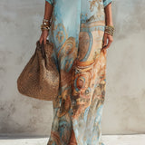 Luisa | Maxikleid Chemisier Mediterran