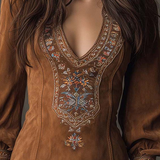 Clara | Kratka haljina od imitacije antilopa