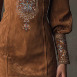 Clara | Kratka haljina od imitacije antilopa