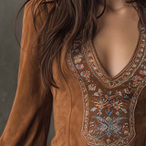 Clara | Kratka haljina od imitacije antilopa