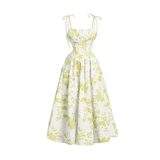 ROSALIE – Vestido de cami floral francés con ataduras en los hombros