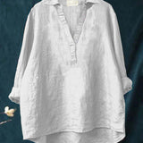 Andrea | Elegante Leinenbluse für den Sommer