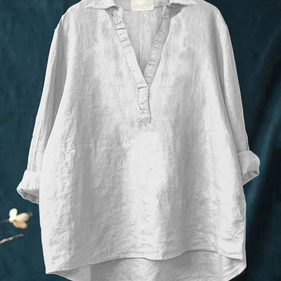 Andrea | Elegante Leinenbluse für den Sommer