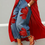 Beatrix - Pantalones vaqueros anchos elegantes