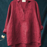 Andrea | Elegante Leinenbluse für den Sommer