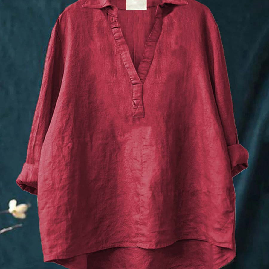 Andrea | Elegante Leinenbluse für den Sommer