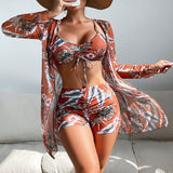 Laluna® | 3-teiliges Bikini-Set mit Muster