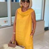 LOUISE - Vestido elegante sin mangas con corte ajustado y silueta favorecedora