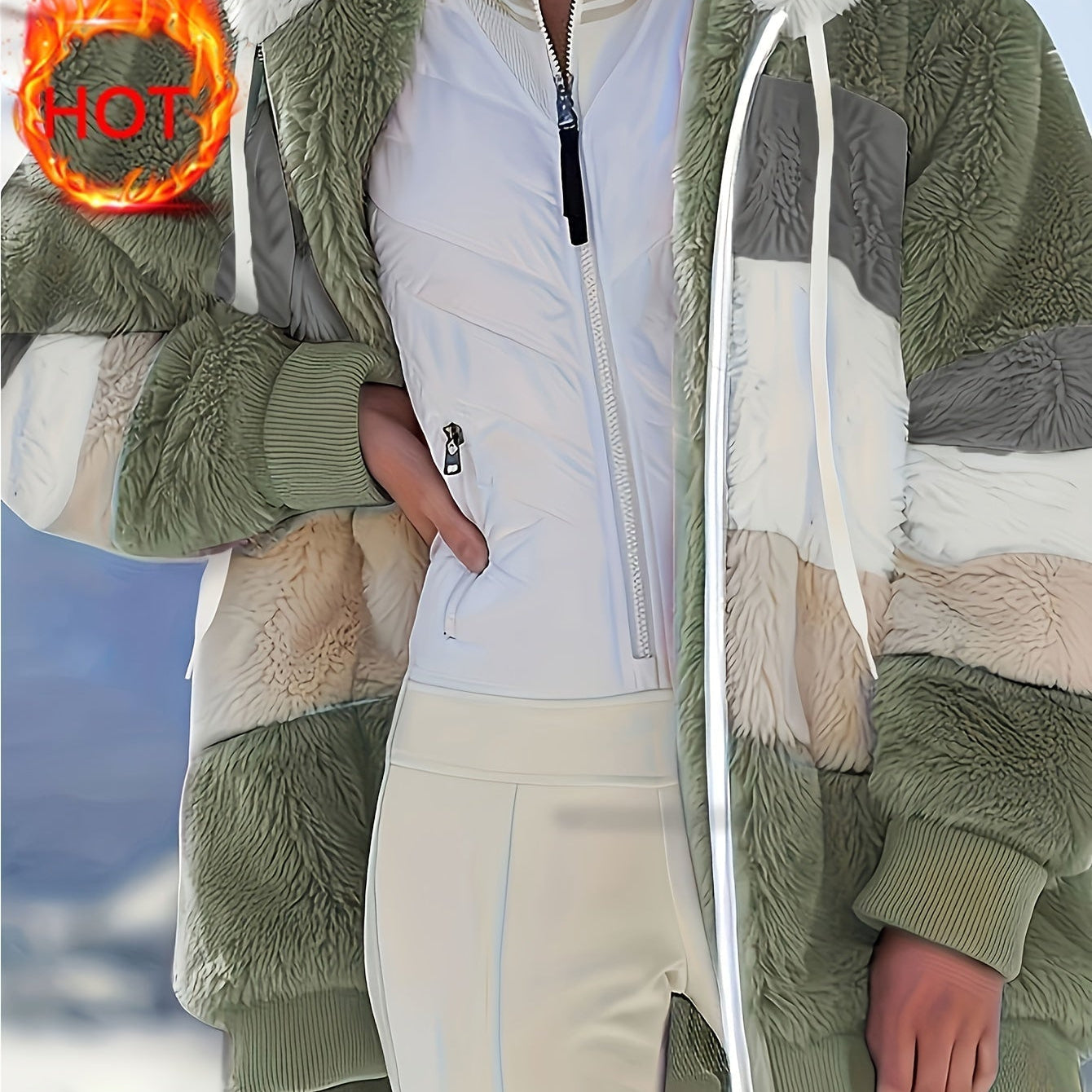 Serena | Plišani kaput sa kapuljačom