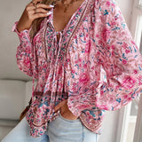 Arya - Elegantna Bluza sa Cvećem