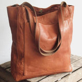 Elle - Klassische Schultertasche aus Leder