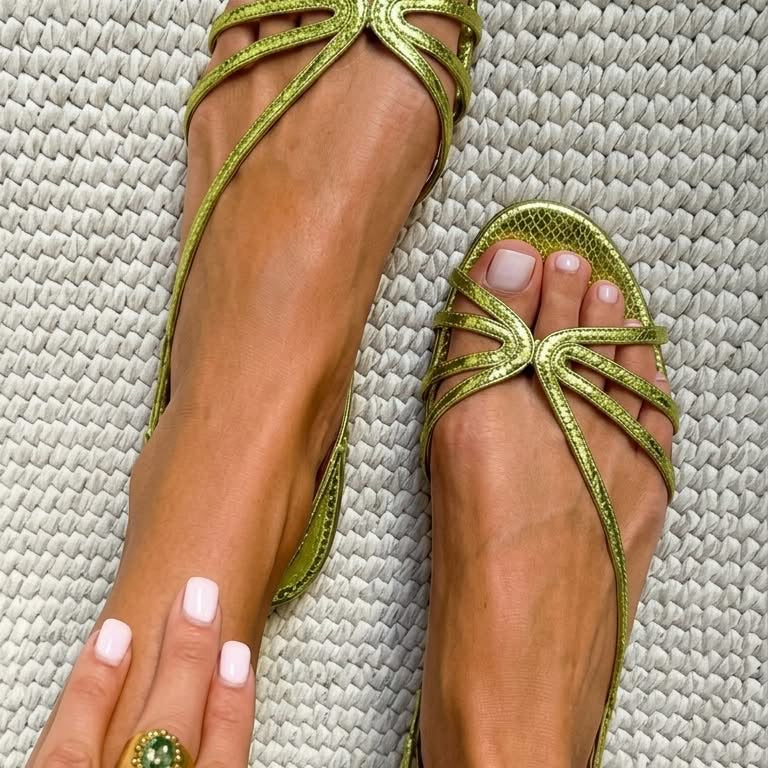 Ginevra | Sandalias Doradas Elegancia Veraniega