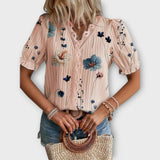 Emília - Bluse mit V-Ausschnitt