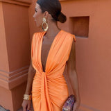 Selena - Vestido de noche drapeado