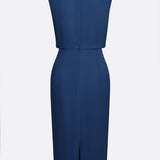 María™ | Elegante vestido midi con detalles drapeados
