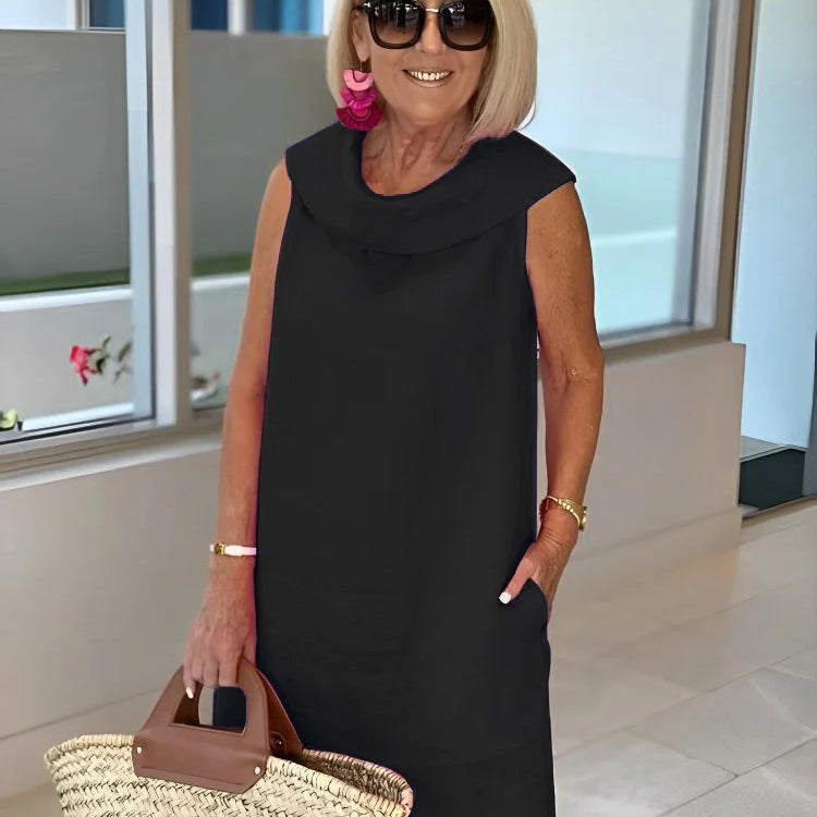 LOUISE - Vestido elegante sin mangas con corte ajustado y silueta favorecedora