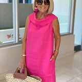 LOUISE - Vestido elegante sin mangas con corte ajustado y silueta favorecedora