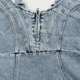 Anna - Vestido de Denim con Tirantes Ajustables