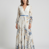 Anaïs | Maxikleid mit langen Ärmeln und Blumenmuster