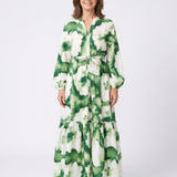 Sophie | Maxikleid mit langen Ärmeln und gebundenem Taillenbereich