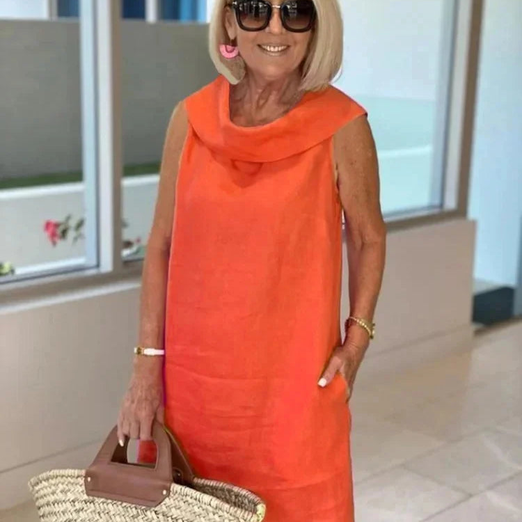 LOUISE - Vestido elegante sin mangas con corte ajustado y silueta favorecedora
