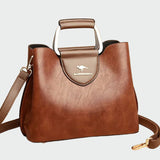 Zeitlose Lederhandtasche