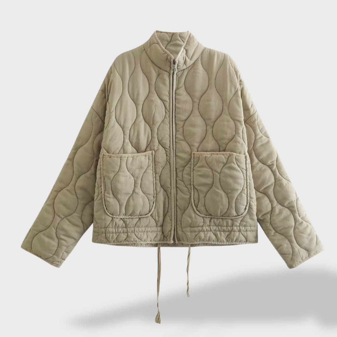 Grace | Chaqueta Bomber Matelassé para Mujeres de Forro Polar