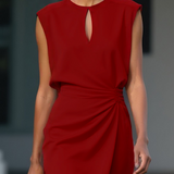 María™ | Elegante vestido midi con detalles drapeados