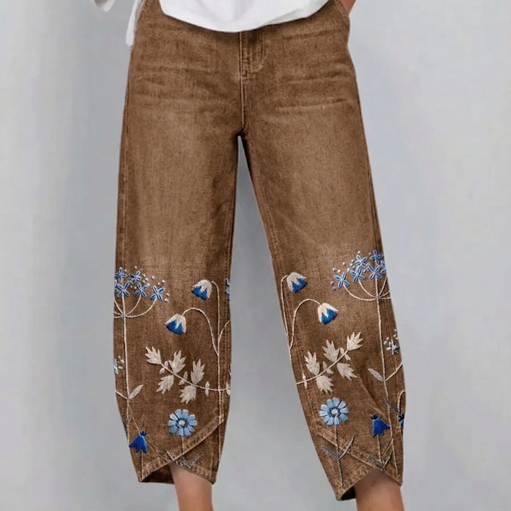 Aven - Pantalones Casual Bordados