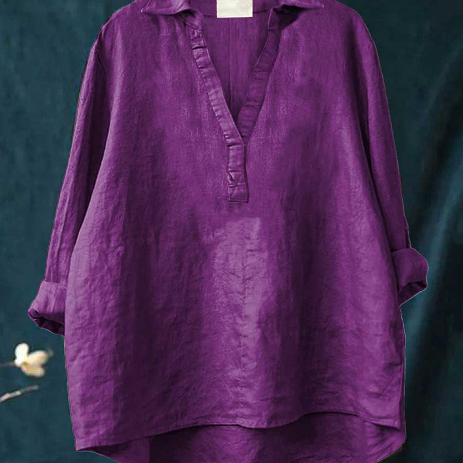Andrea | Elegante Leinenbluse für den Sommer