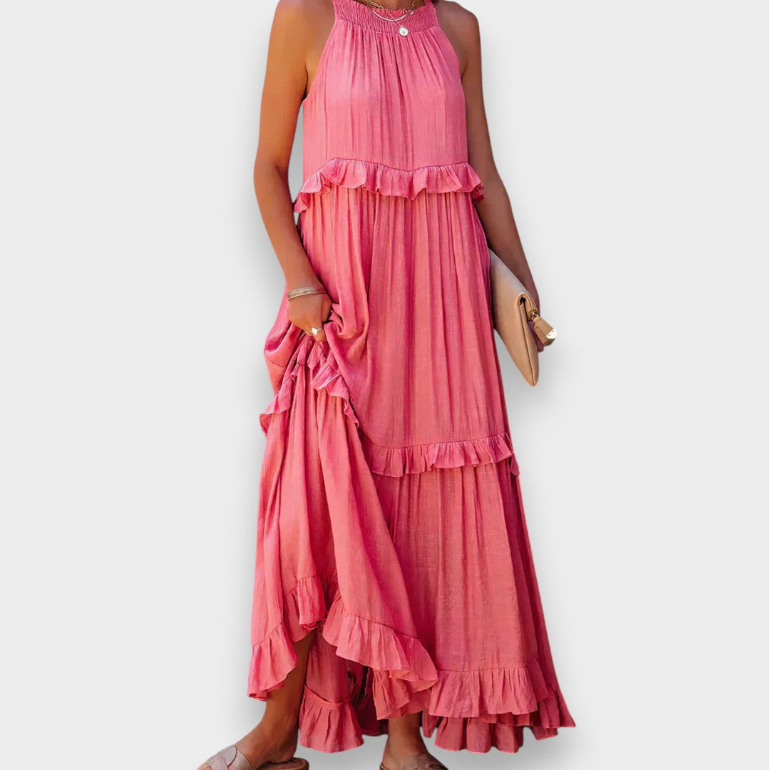 Alina | Vestido sin mangas con detalles de encaje