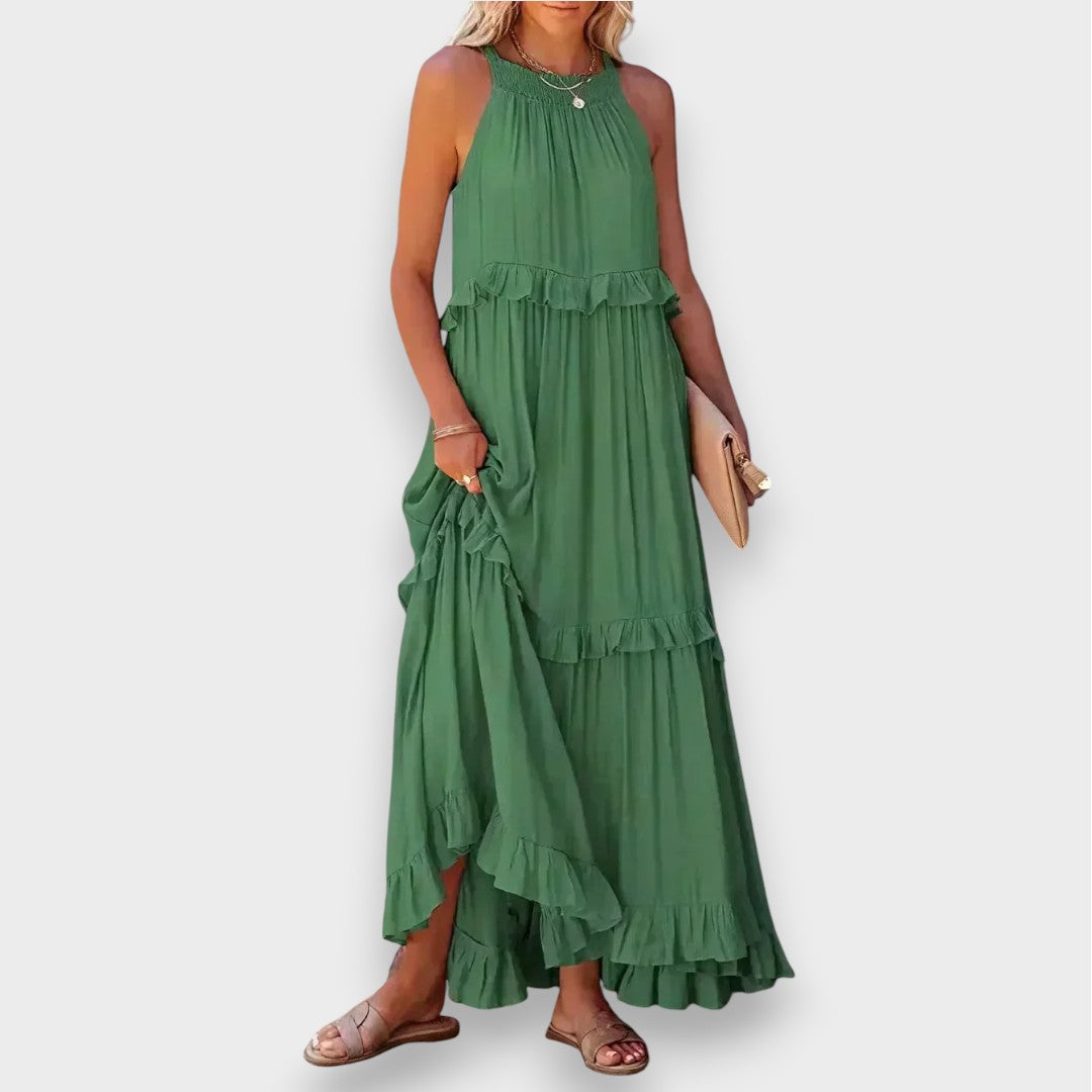 Alina | Vestido sin mangas con detalles de encaje