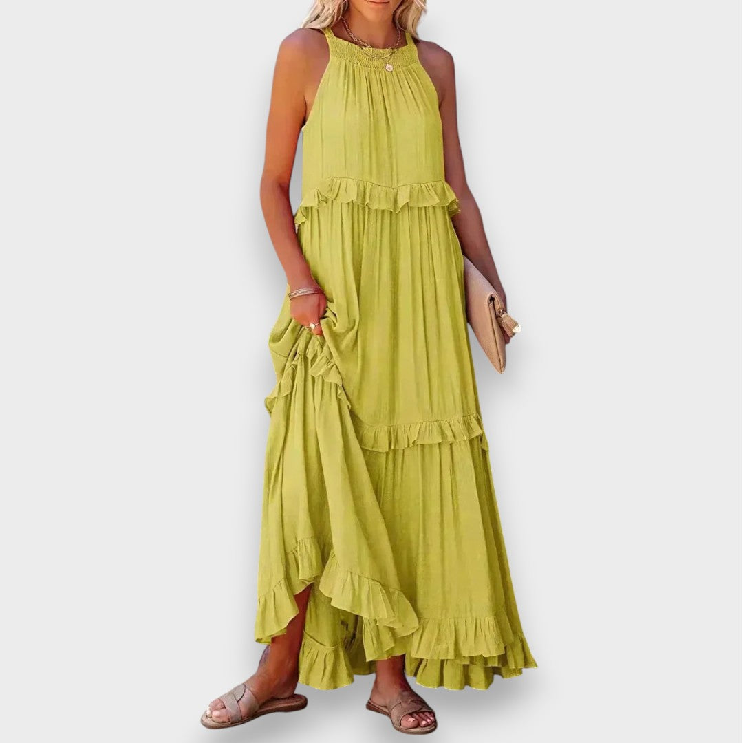 Alina | Vestido sin mangas con detalles de encaje