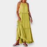 Alina | Vestido sin mangas con detalles de encaje