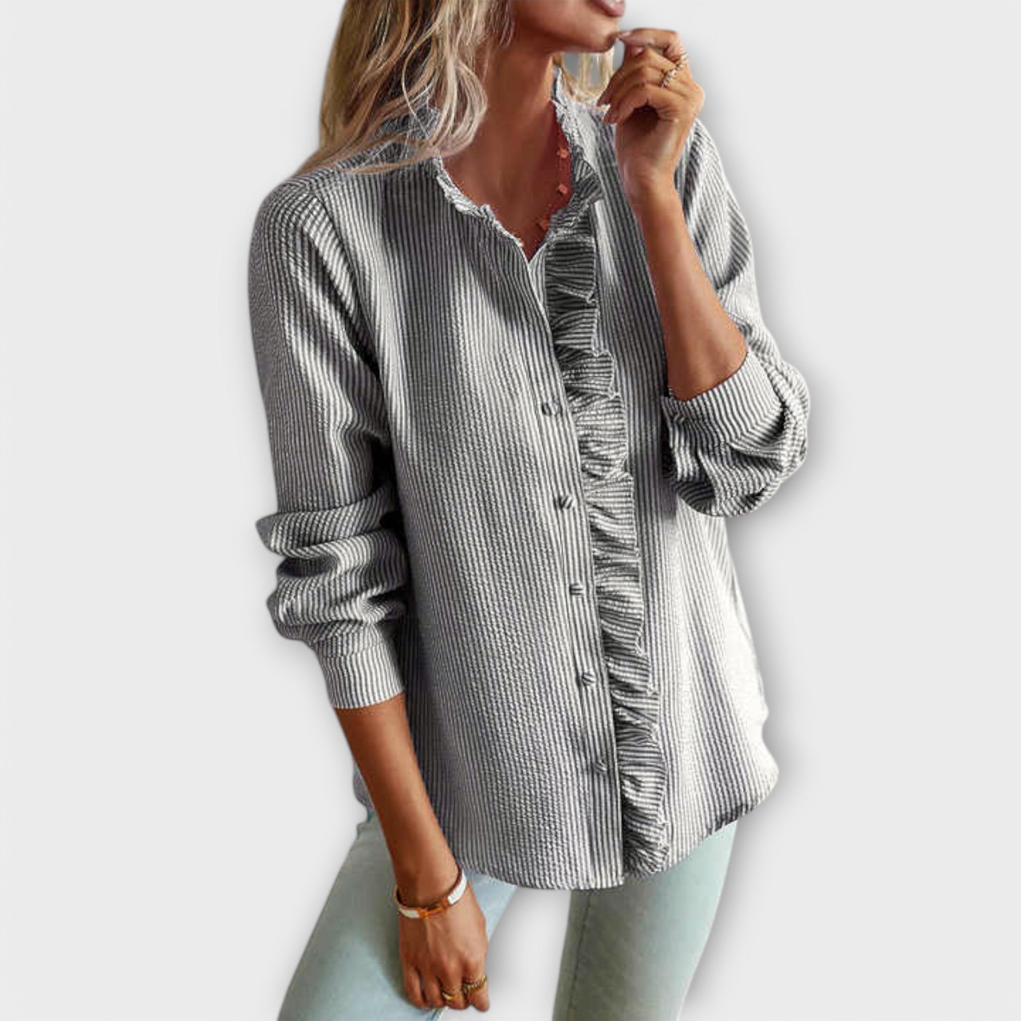 Lily - Blusa Elegante de Manga Larga