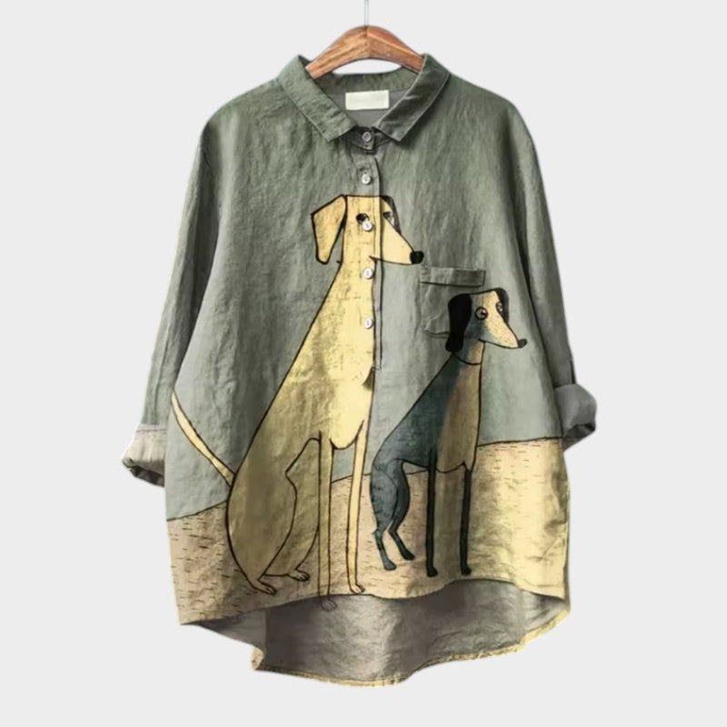 Amélie | Elegante Leinenbluse für den Sommer