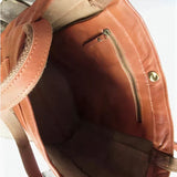 Elle - Klassische Schultertasche aus Leder