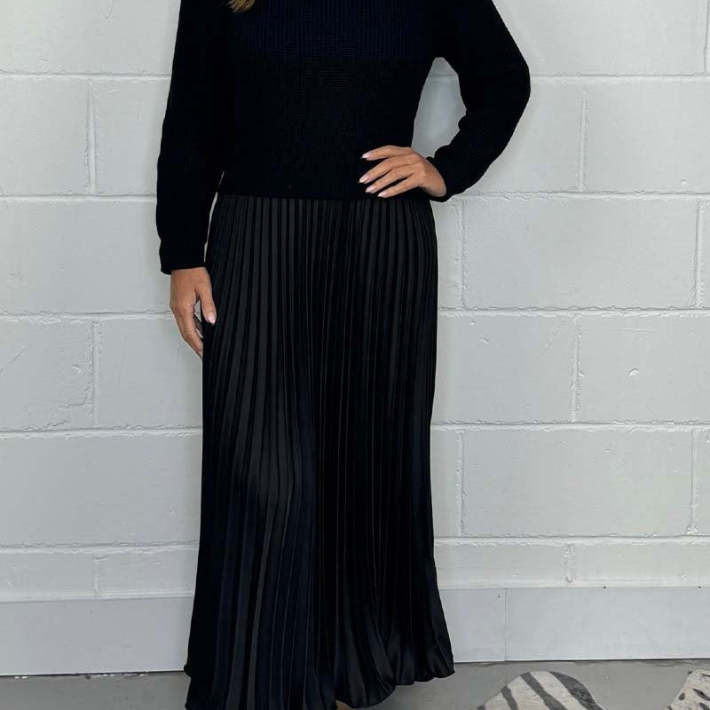 EMILIA™ - Dugi pulover sa plisiranom suknjom