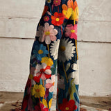 Léna - Pantalones Anchos con Flores