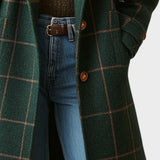 Ruby | Abrigo Retro de Tweed a Cuadros Invertido